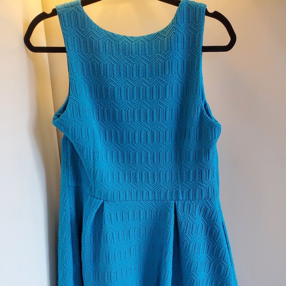 Anthropologie Leifsdottir Tonnelle Dress in Teal Blue - Picture 3 of 3
